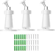 [Pack of 3] Compatible with EufyCam 2C/2C Pro/2 Pro/E20/E40 and Google Nest Cam Wall Mount, Weatherproof, 360 Degree Rotation, Safe and Easy Installation for Indoor and Outdoor Use, White