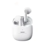 MOREJOY Remax TWS Earphones Earbuds for Music Call TWS Bluetooth 5.3 Headphones for Mobile Phone Tablet Laptop_White