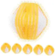 DOITOOL Laundry Ball Cleaner 6pcs Reusable Pet Hair Catcher Lint Remover Antitangle Mechanism Clean Clothes