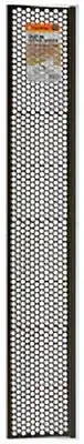 Thermwell G636BR 36" x 6-5/8" Brown Vinyl Gutter Cap Screen Protectors - 20 Pack
