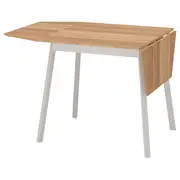 IKEA PS 2012 Drop-leaf table, bamboo, white