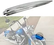 YHMTIVTU Motorcycle Front Fender Mudguard Trim for Harley Touring Trike Models 1984-2019 Heritage Softail 1986-2017 FLD 2012-2016,Chrome
