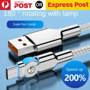 180 Rotating Data Type-c Cable Fast Charging Charger Data For iPhone 15 Promax