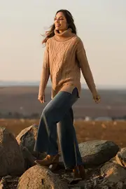Cotton Wool Cable Knit--NBIRD-86