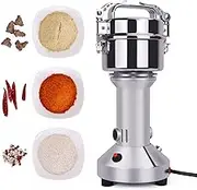 150G Electric Grain Mill Grinder High Speed Spice Herb Grinder Stainless Steel Cereal Pulverizer Spice Mill Powder Machine for Grinding Seasoning Herb Pepper Coffee 28000 RPM