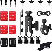Insta360 Motorcycle Bundle - Complete Mounting Kit for ONE X3/X2/X | Compatible With ONE R/RS 360 Cameras, EVO and All GoPro Cameras