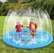 Splash Fountain Pool For Kids Plug In To Household Garden Hose