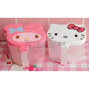 【免運】韓國可愛kitty廚房調味盒調料收納盒鹽巴盒