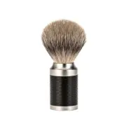 MÜHLE Rocca Stainless Steel Black Silvertip Badger Shaving Brush