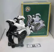 1996 Warner Bros Pepe Le Pew cookie jar 11 W x 13 H x 8" D *New in box!