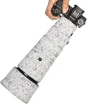 CHASING BIRDS Camouflage Waterproof Lens Coat for Nikon Z 600mm f/6.3 VR S Rainproof Lens Protective Cover (Electric White, with 2.0X TC)