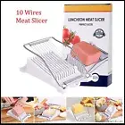 Meat Slicer Stainless Steel 10 Cutting Wires Boiled Egg Fruit Cheese Spam Slicer
