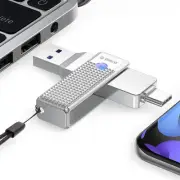 128 GB UFSD(405 MB/s) USB C Flash Drive, 2 in 1 External SSD, Dual USB 3.2 Ty...