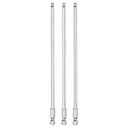 3pcs Ball End Hex Screwdriver Bit Set 4mm Magnetic 1/4" Hex Shank 8" Long
