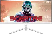 Sceptre 30-inch Curved Ultrawide Monitor 2560 x 1080 up to 200Hz DisplayPort HDMI 1ms AMD FreeSync Premium 99% sRGB Picture by Picture/PIP, Build-in Speakers White (C305B-FUN200W)