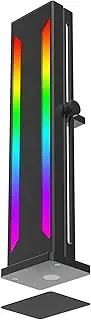 Dpofirs 5V 3PIN Addressable RGB Graphics Card GPU Brace, Magnetic Base Sliding with Rainbow LED, Adjustable Length and Height Support (Black)