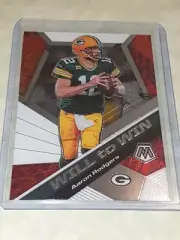 2020 Mosaic Aaron Rodgers Will To Win Insert - Green Bay Packers