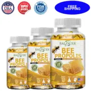Bee Propolis Capsules -Boost Vigor, Immune&Skin Health,support energy metabolism