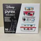 NIB/SEALED DISNEY Pyrex Star Wars 10 Piece Glass Food Storage Set Bowls