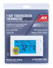 Heating and Cooling Touch Screen 7-Day Programmable Thermostat