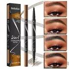 3D Microblading Tattoo Eyebrow Ink Pen LongLasting Waterproof 4Fork Pencil Brow‡