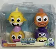 NEW Baby Shark's Big Show! Bath Squirts 4 Pack Nickelodeon 6M+ Tub Time