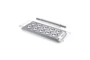 Marcato Aluminum Ravioli Tablet w Rolling Pin Kitchen Baking Utensil Set Silver