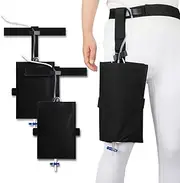 2PCS Catheter Leg Bag Holder, Urinary Drainage Bag Cover for Men & Women,Catheter Stabilization Device， 2000ml Bag with Waist Belt ，It Won't Slip and Fall Out& Secure & Discreet Washable & Reusable