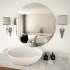 Wall Mirror 70 cm Round Glass Decorative Home Accent Modern Wall Decor 45705