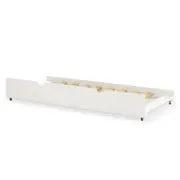 Narell Solid Pine Single Pull Out Trundle Bed - White