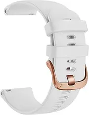 18mm Replacement Silicone Straps Band for Garmin Vivoactive 4S Watchband Smart Watch Vivomove 3S Venu2S Bracelet Wristbands Belt (Color : White, Size : 18mm Vivoactive 4S)