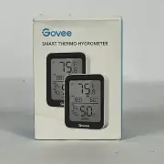 2-Pack GOVEE Smart Thermo-Hygrometer LED Display Bluetooth Compatible NEW