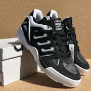 Adidas Midcity Low Basketball Shoes Men's Size 10 Core Black Cloud White NEW!