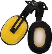 MUSISALY 1 Pair Soundproof Noise Cancelling Headphones Hard Hats Safety Helmet Ear Phone Head Phones Earphones Ear Muffs Safety Sound Reduction Ear Muff Yellow High-density Sponge