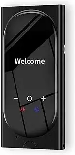 Smart Language Translator Device, with 2.4 Inch High Definition Touch Screen, Support 106 Languages Accurate Smart Real-Time Instant for Business Chat Travel Abroad,Black Hello Yearn for FANDIAO