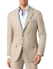 [MJ Bale] Alcantara Jacket in Beige