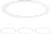 uxcell 4-Pack Goof Rings for 3 Inch Recessed Lights, 3" ID 3.8" OD Durable Steel Trim Ring Flush Mount Matte White Can Light Trim Ring Cover for Ceiling Can Downlights