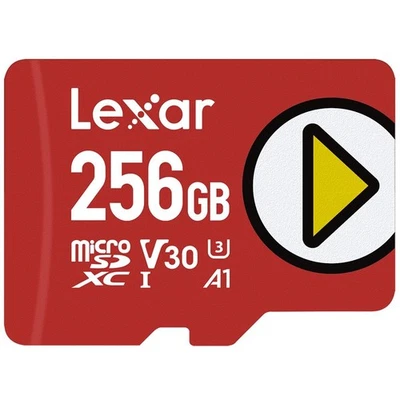 256GB PLAY microSD Card, UHS-I, C10, U3, V30, A1, Full HD, 4K, Up To 160/100 ...