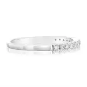 Luminesce Lab Grown 1/4 Carat Diamond Eternity Ring in Sterling Silver, Q