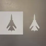 Jet Fighter 1 Plastic Mylar Stencil Airbrush Painting Art Supplies