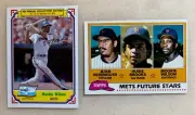 Lot 2 - Mookie Wilson - 1981 Topps Rookie RC #259 1984 Drakes #31 - NewYork Mets