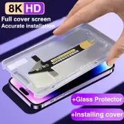 8K High End Tempered Glass For iPhone 14 13 12 11 Pro Max XS X XR Screen