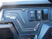 Polaris RZR XP1000 Black Aluminum Dash Plates Waterproof Light Rocker Switches