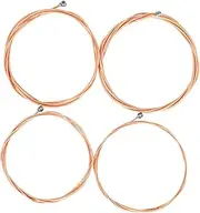 NULYLU Bass Guitar Accessories 4pcs Coated Bass Strings for Quick Accurate Fixing