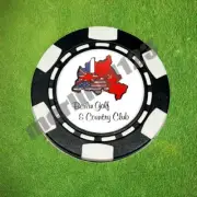 Berlin Golf & Country Club Vintage Logo Clay Poker Chip Golf Ball Marker
