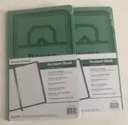 Boorum & Pease Record Account Book Journal Rule 150 Page 12 1/8 x 7 5/8 Lot of 2