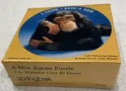 Vintage Springbok Mini Puzzle I Think I Need a Hug - Chimp, Brand New Sealed