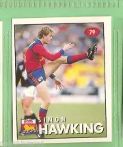 1996 AFL SELECT STICKER #79 SIMON HAWKING, FITZROY LIONS