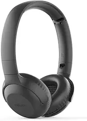 Philips IP55 Upbeat Bluetooth On-Ear Wireless Headphone with Mic, Black