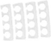KAILIKETIY 2pairs Silicone Toe Separators Flexible Gel Toe Dividers for Comfortable Pedicure Manicure Gentle Foot Tools for Nail Care Reusable Skin-friendly Design
